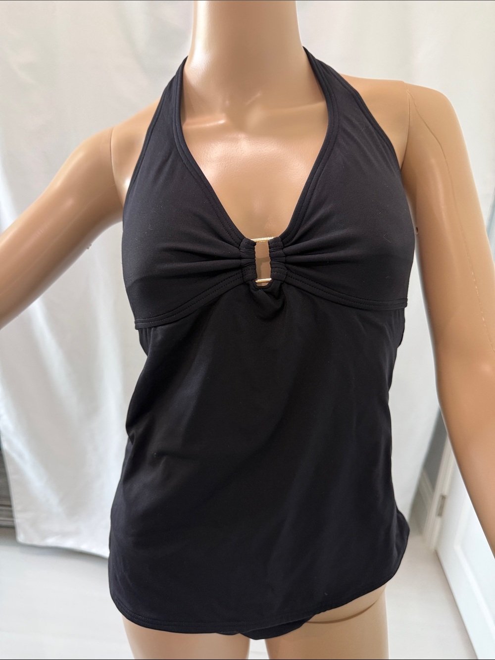 Ivanka Trump Halter Tankini Top and Bikini Bottom Black Size M